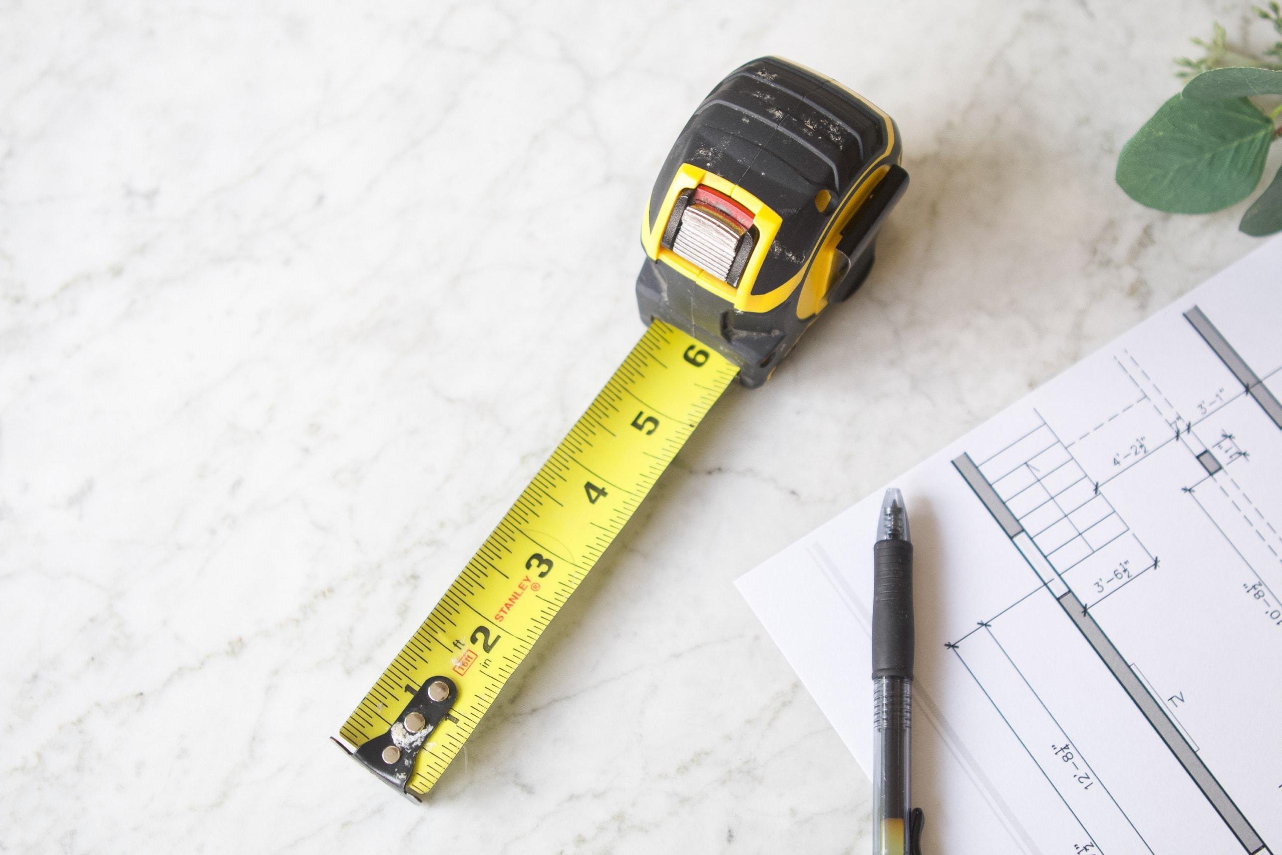 Measuring for a kitchen renovation