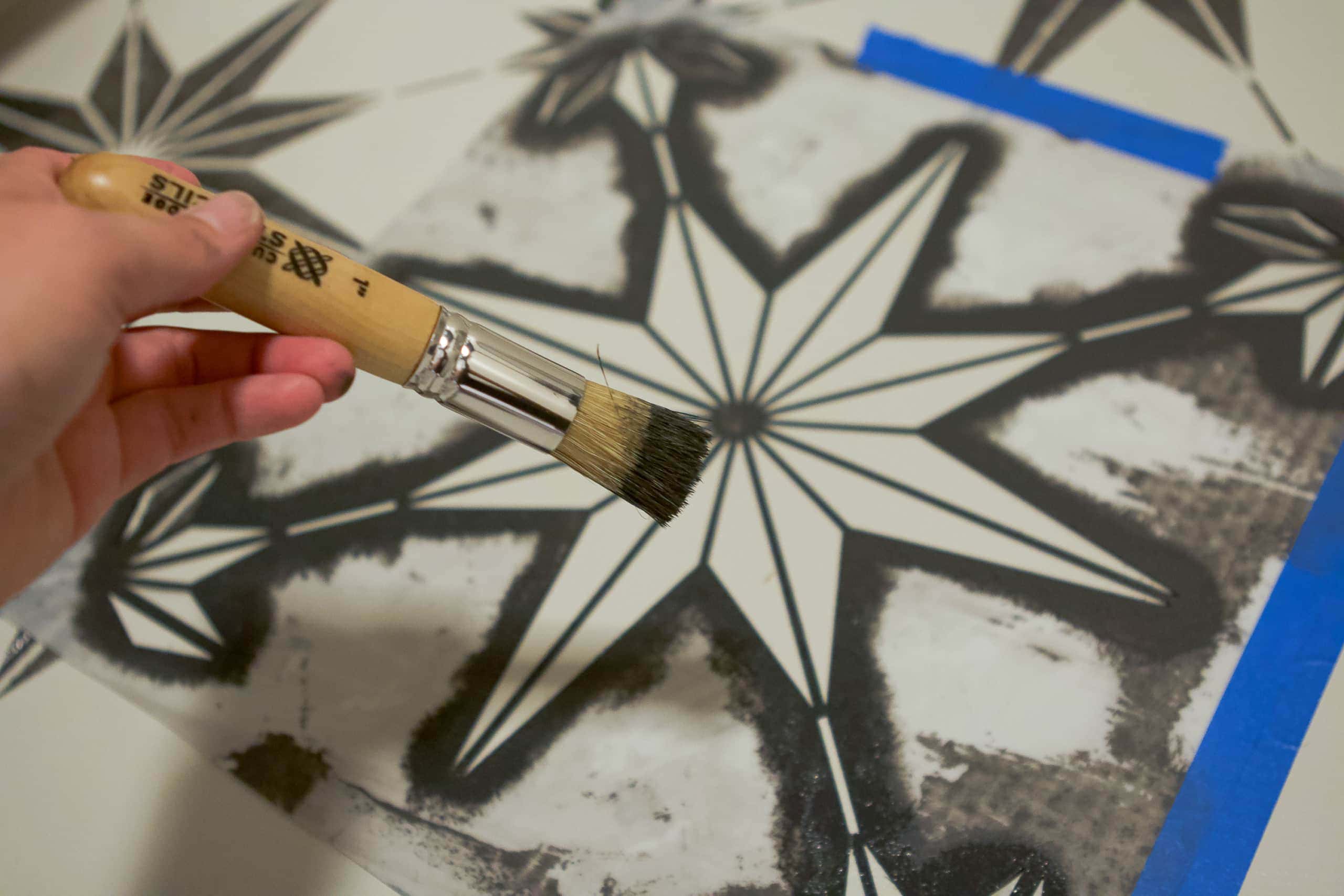 How to paint floor tile