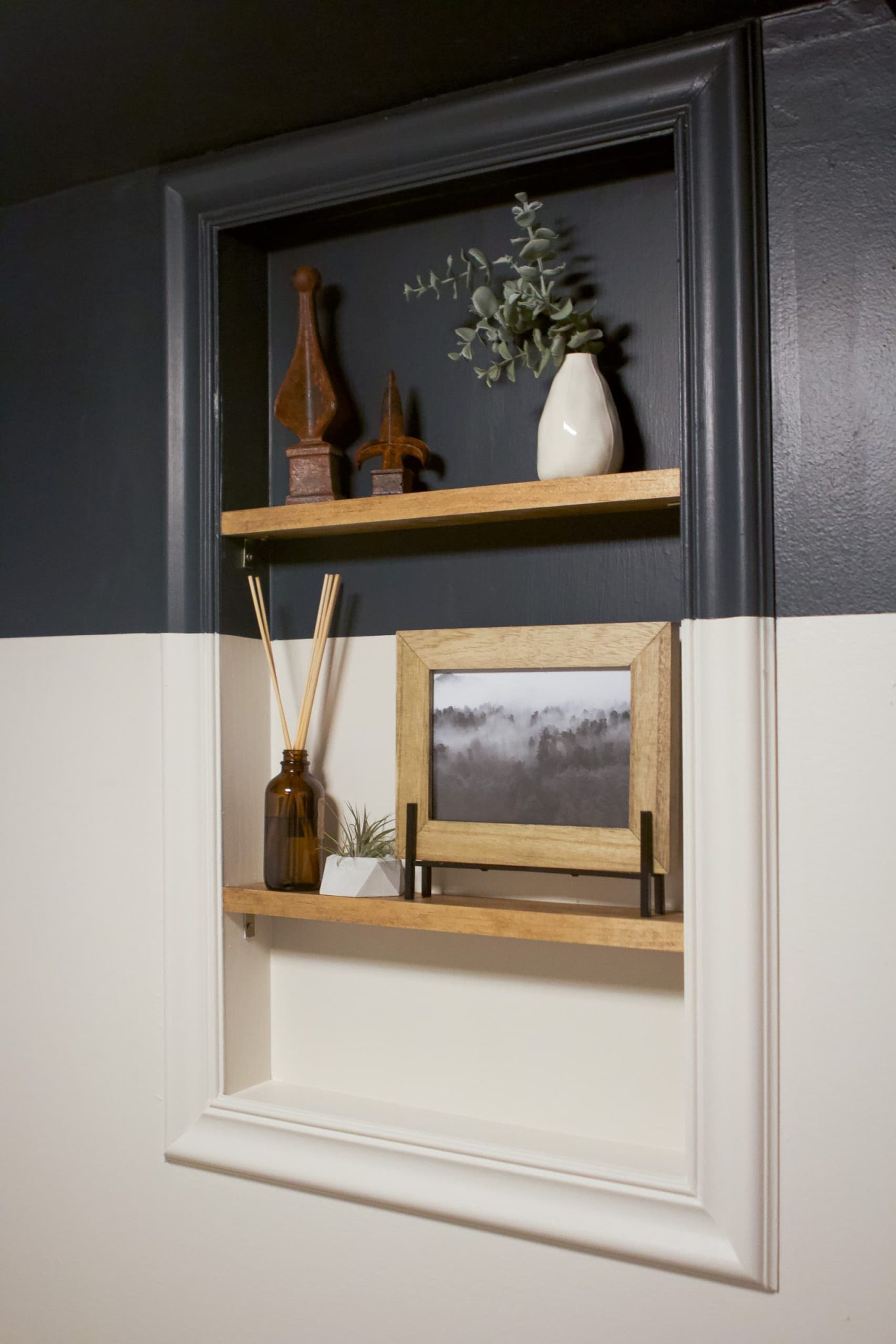 How to Style Bathroom Shelves Above the Toilet | DIY Playbook