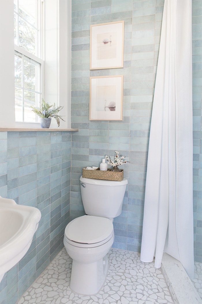 shower tile in jenna sue bathroom design
