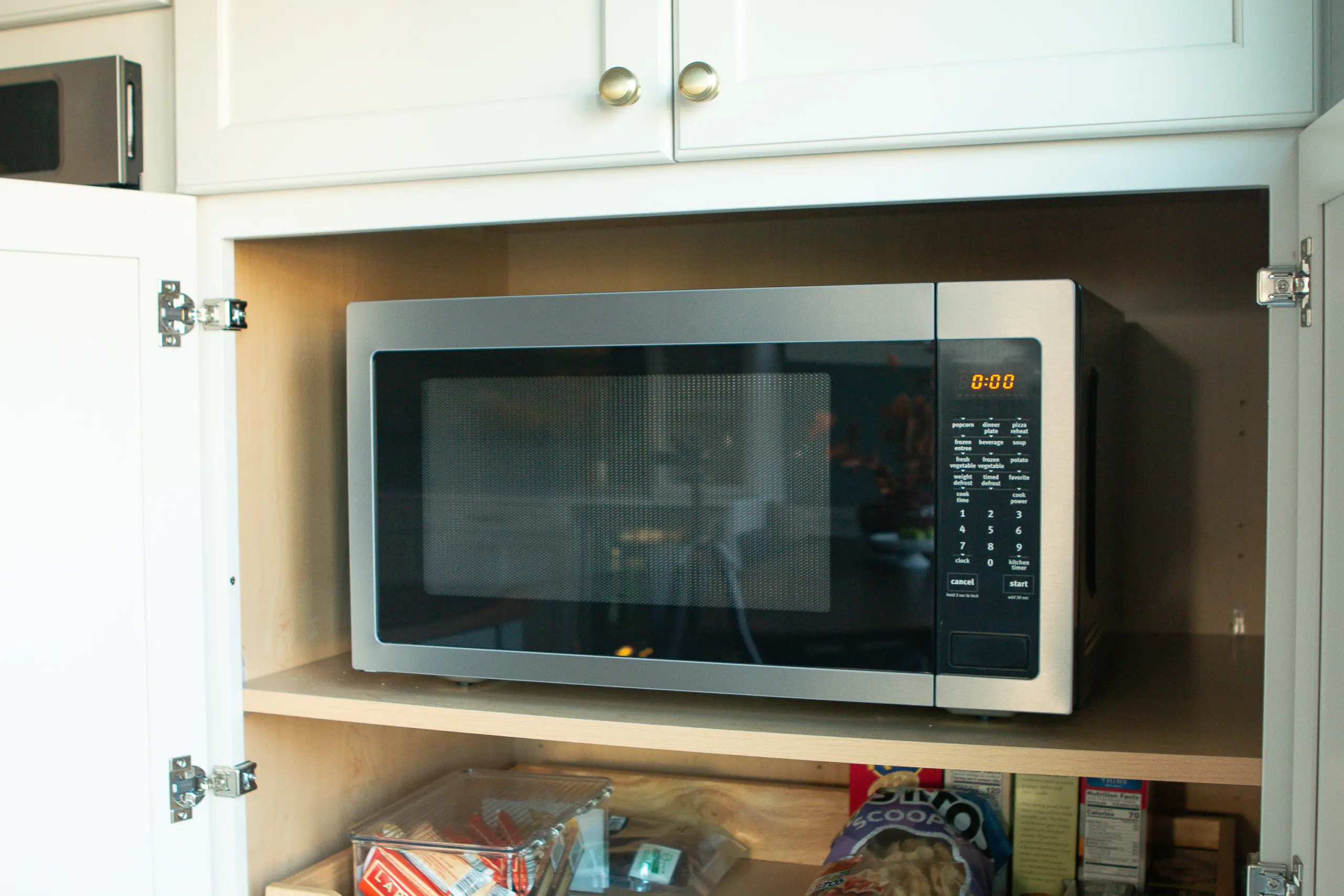 Fingerprint resistant stainless steel on our microwave