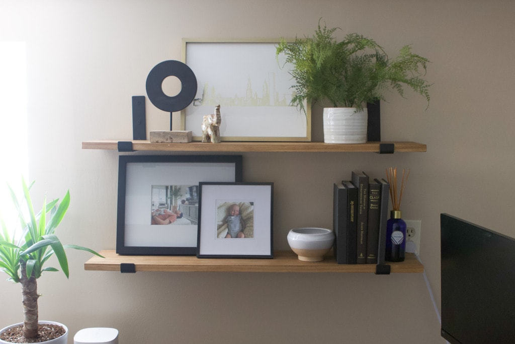 How to style simple wood shelves