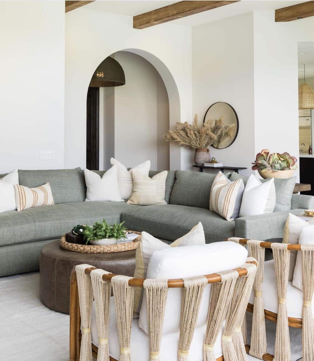 Figuring out the best furniture layout in a living room. Inspiration via Pure Salt Interiors