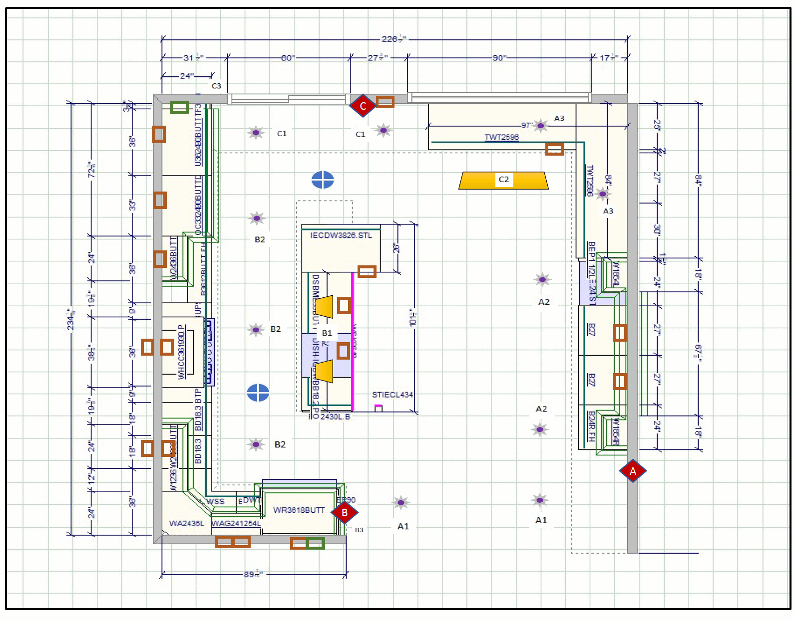 Creating our kitchen electrical plan