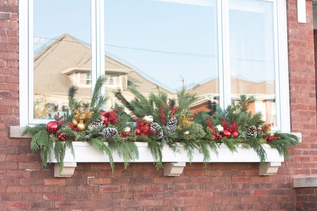 Our holiday window box