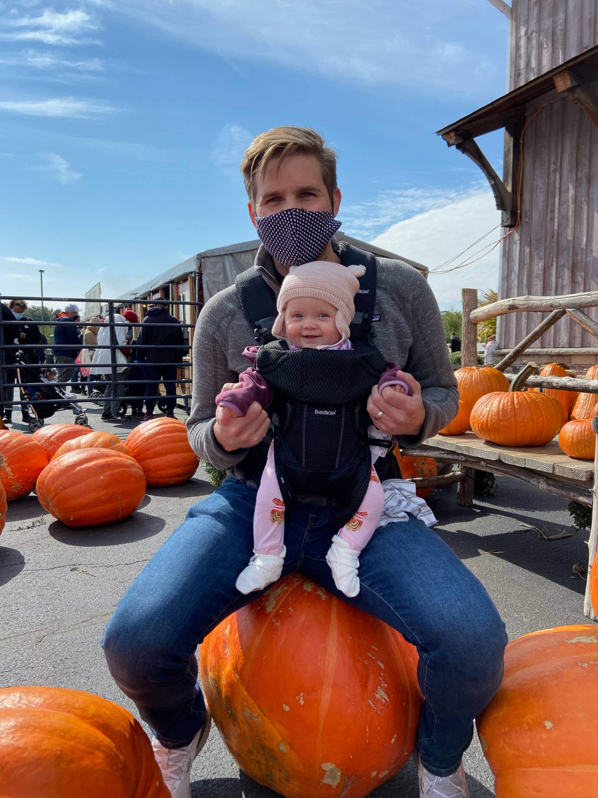Finn and Rory at the pumpkin patch in October 2020