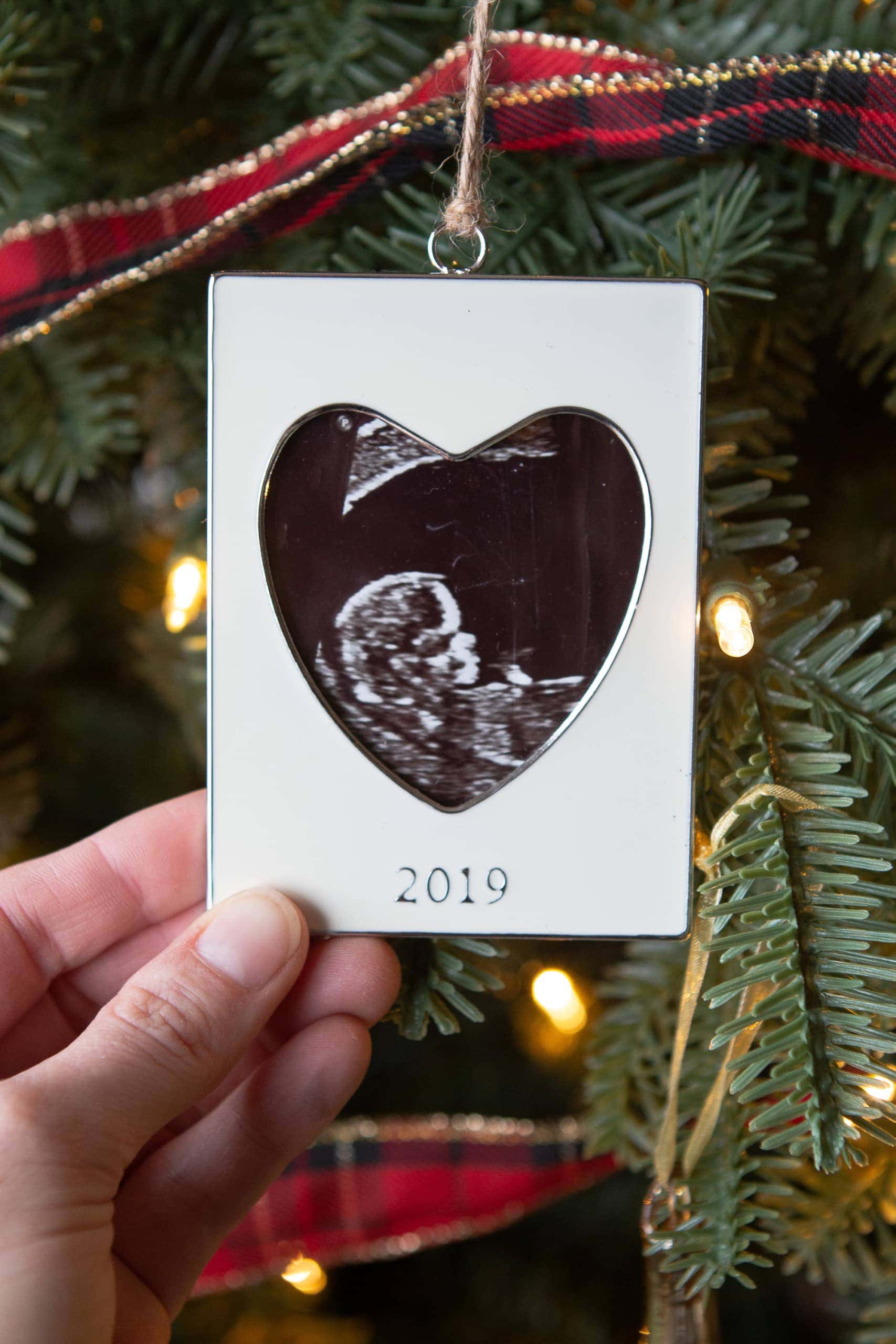 Ultrasound baby ornament
