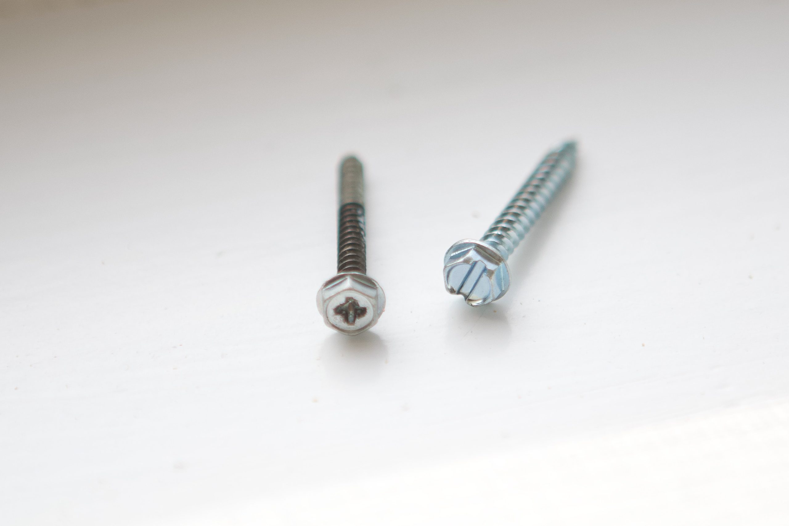 Screws that came with the woven window shades