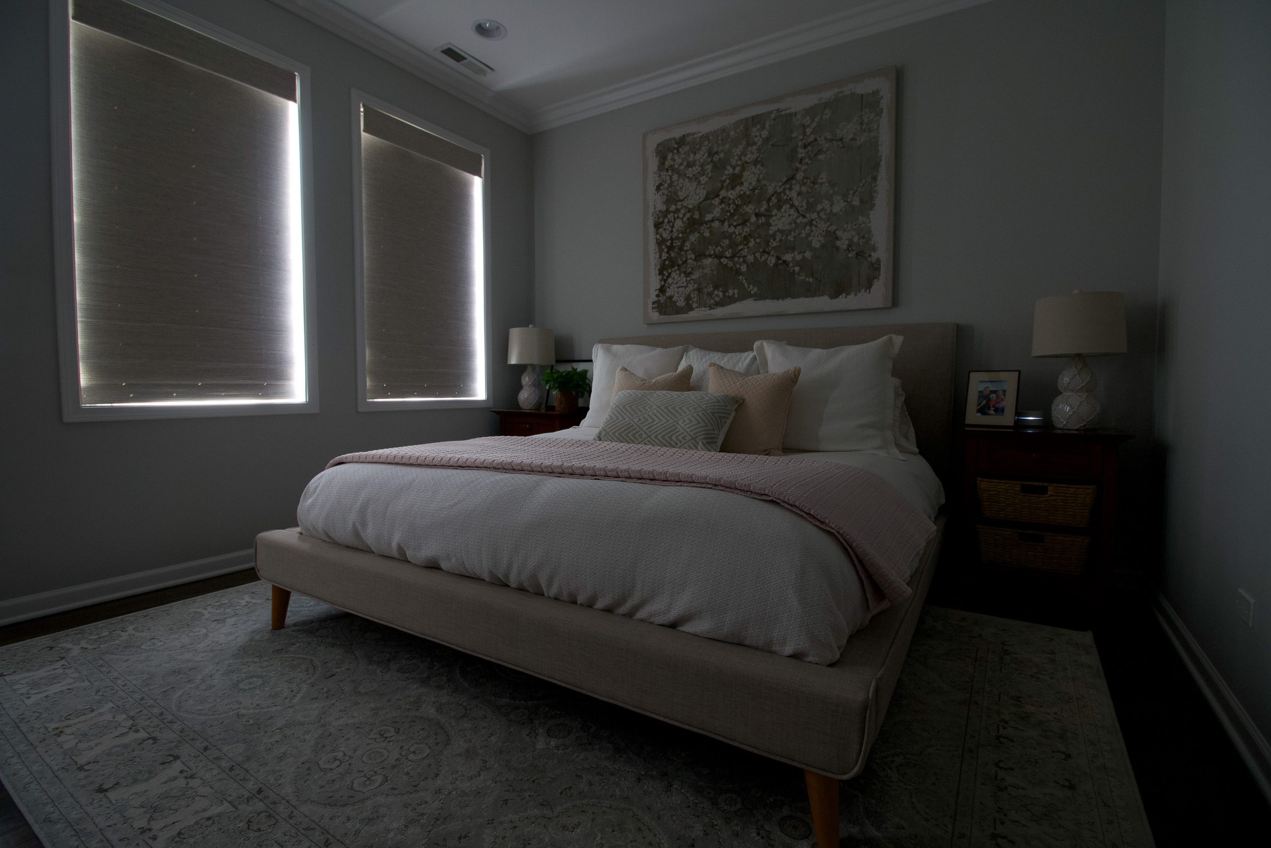 Choosing blackout shades for a bedroom