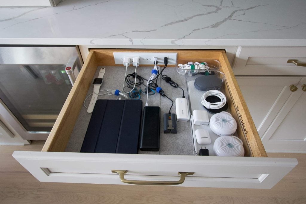 How to Add a Charging Drawer to Your Kitchen | The DIY Playbook