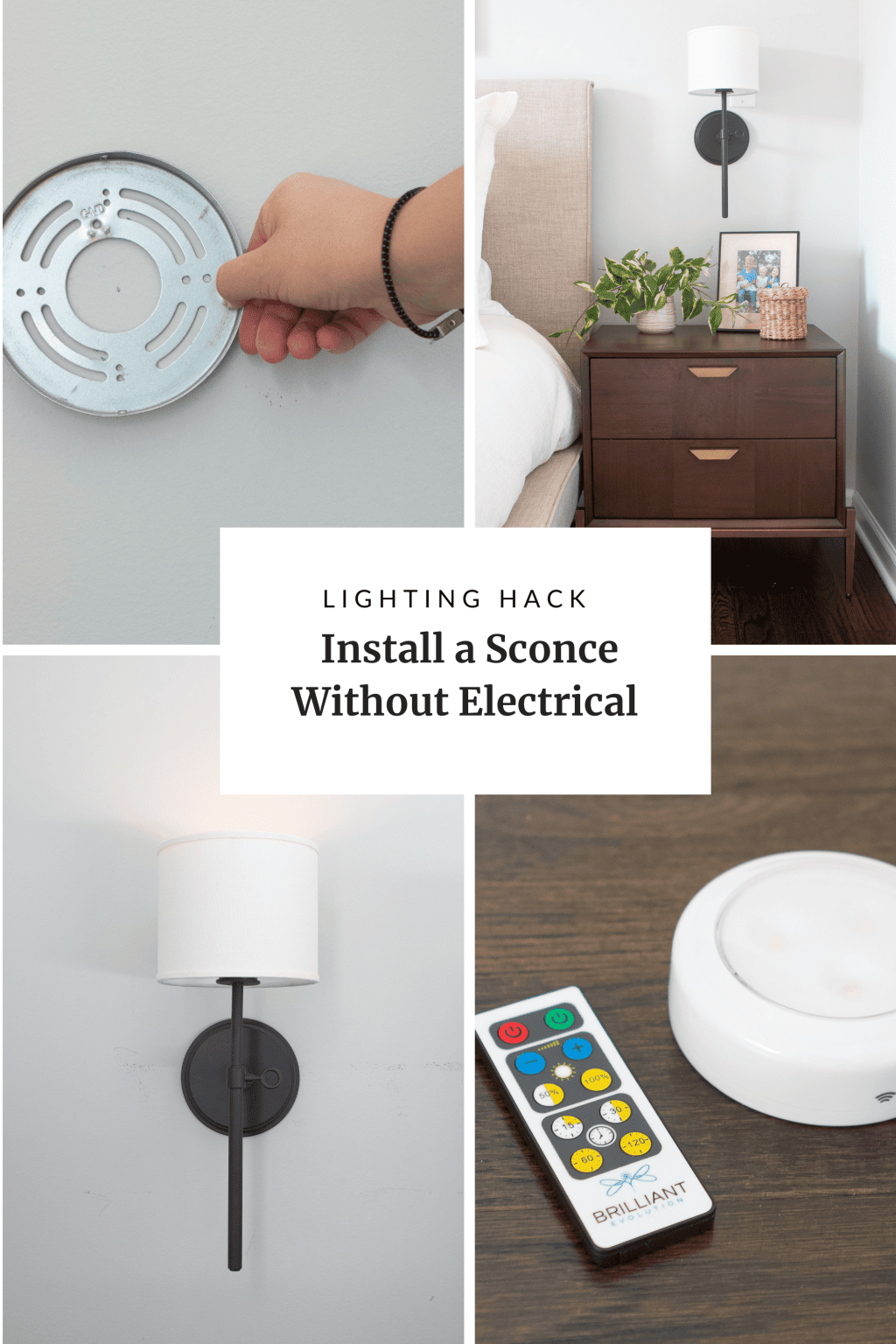Sconce hack, how to add sconces without electrical