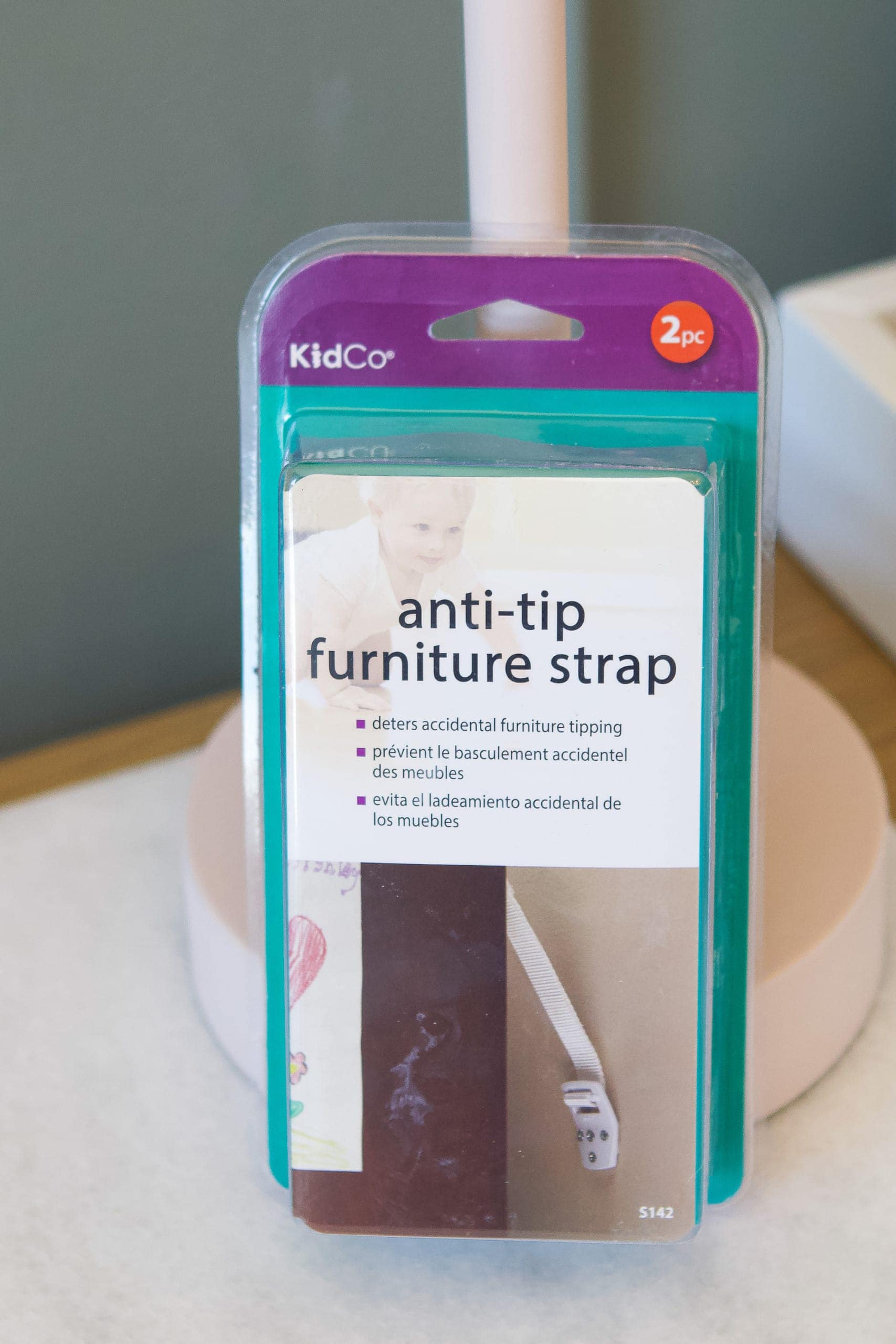 anti-tip furniture straps to babyproof your home
