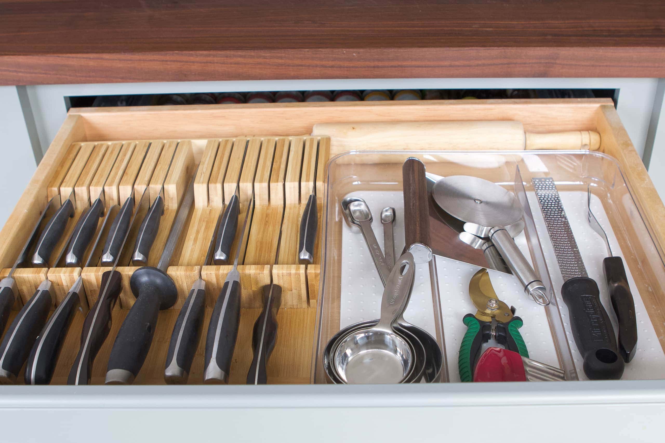 Adding knife storage to your kitchen island