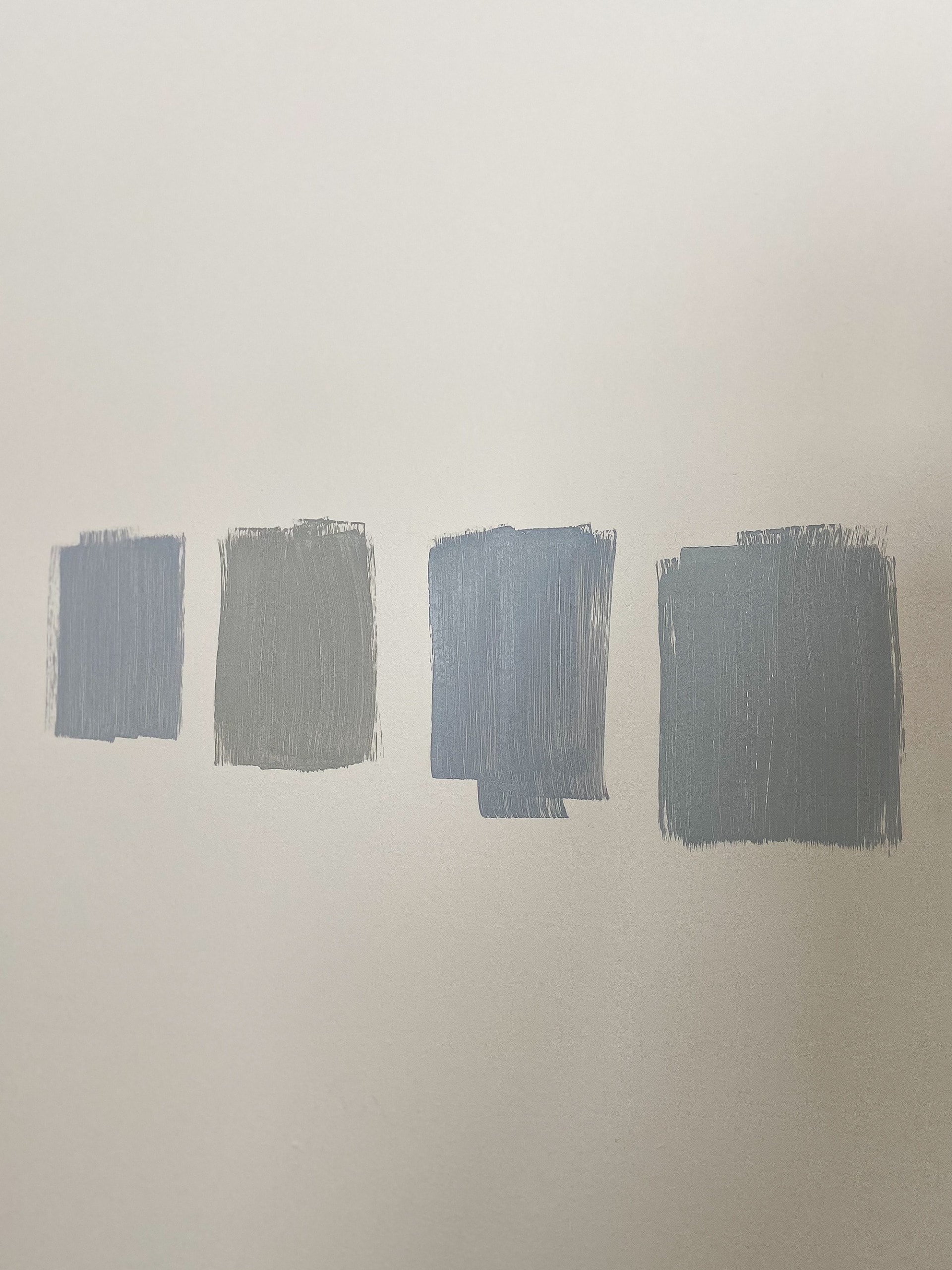paint samples on the wall