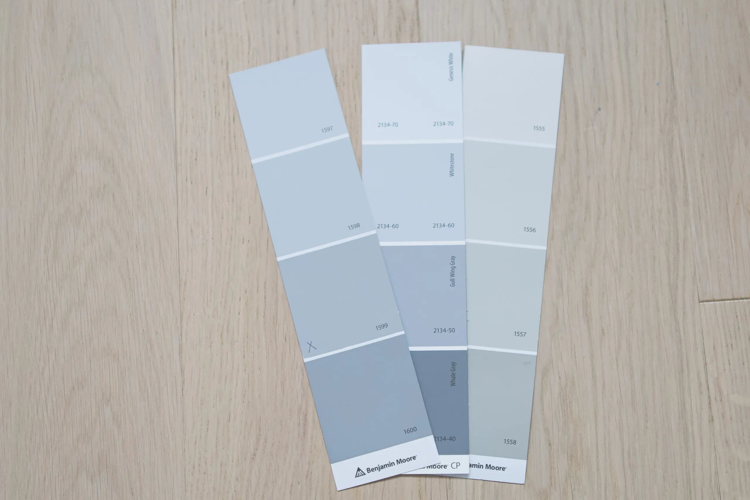 Finding blue gray paint swatches