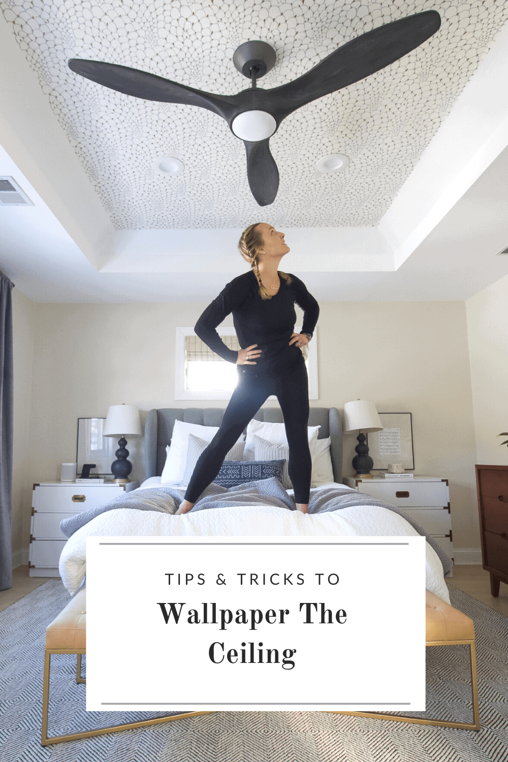 Tips and tricks to wallpaper the ceiling