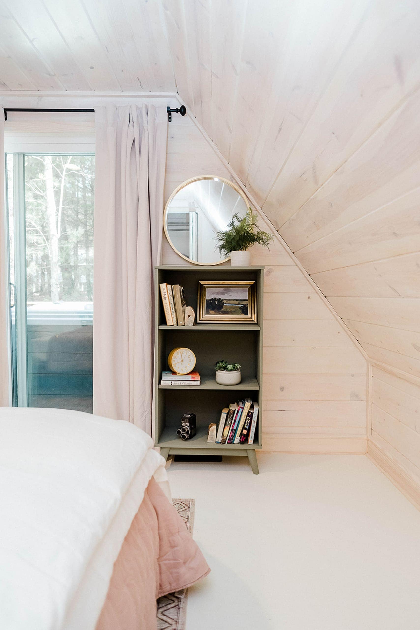Cute little bookshelf in an airbnb