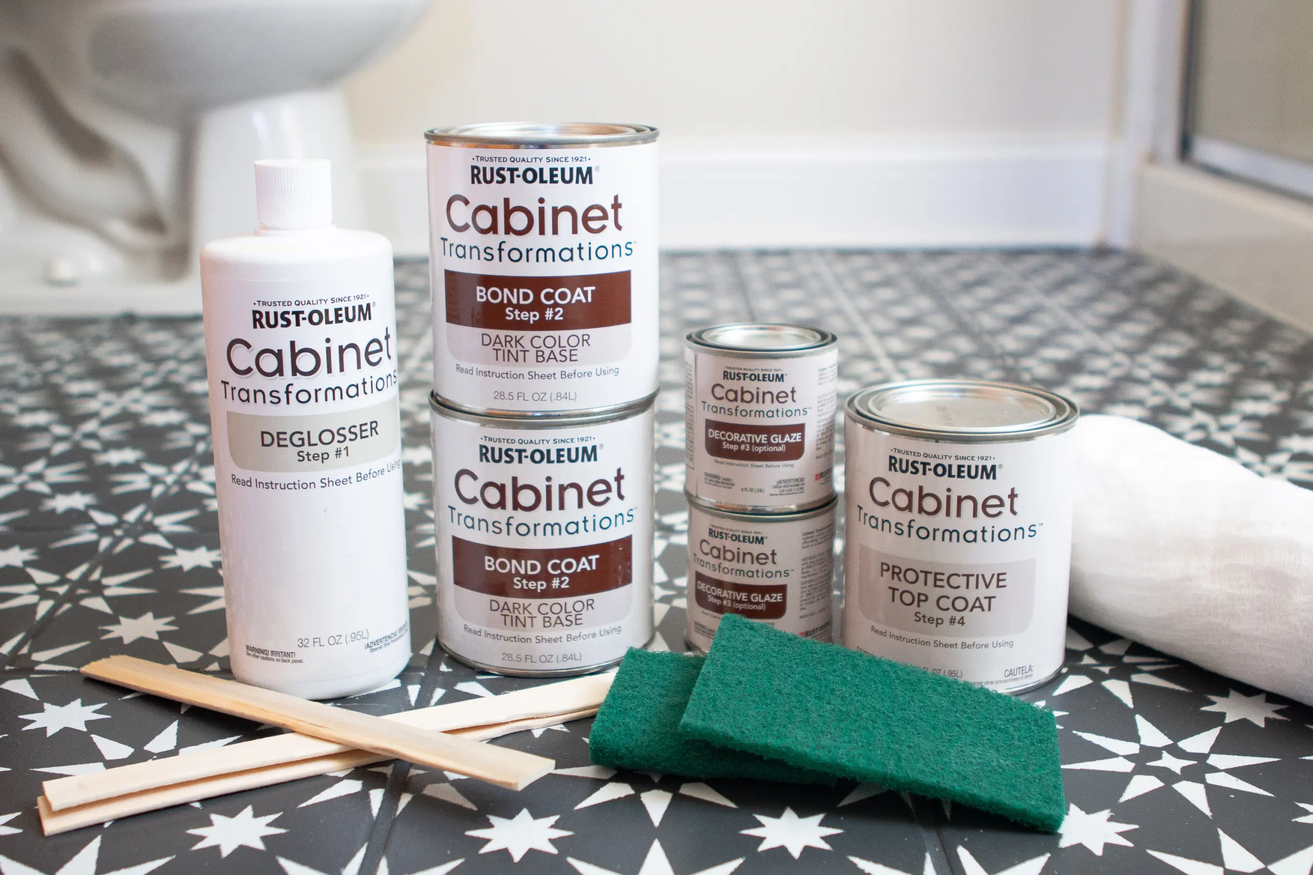 Everything comes in the cabinet transformations kit