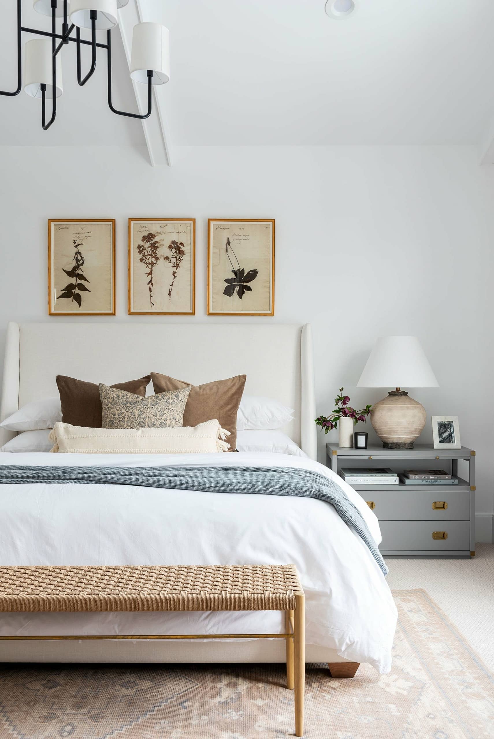 Studio McGee tips to style a king size bed