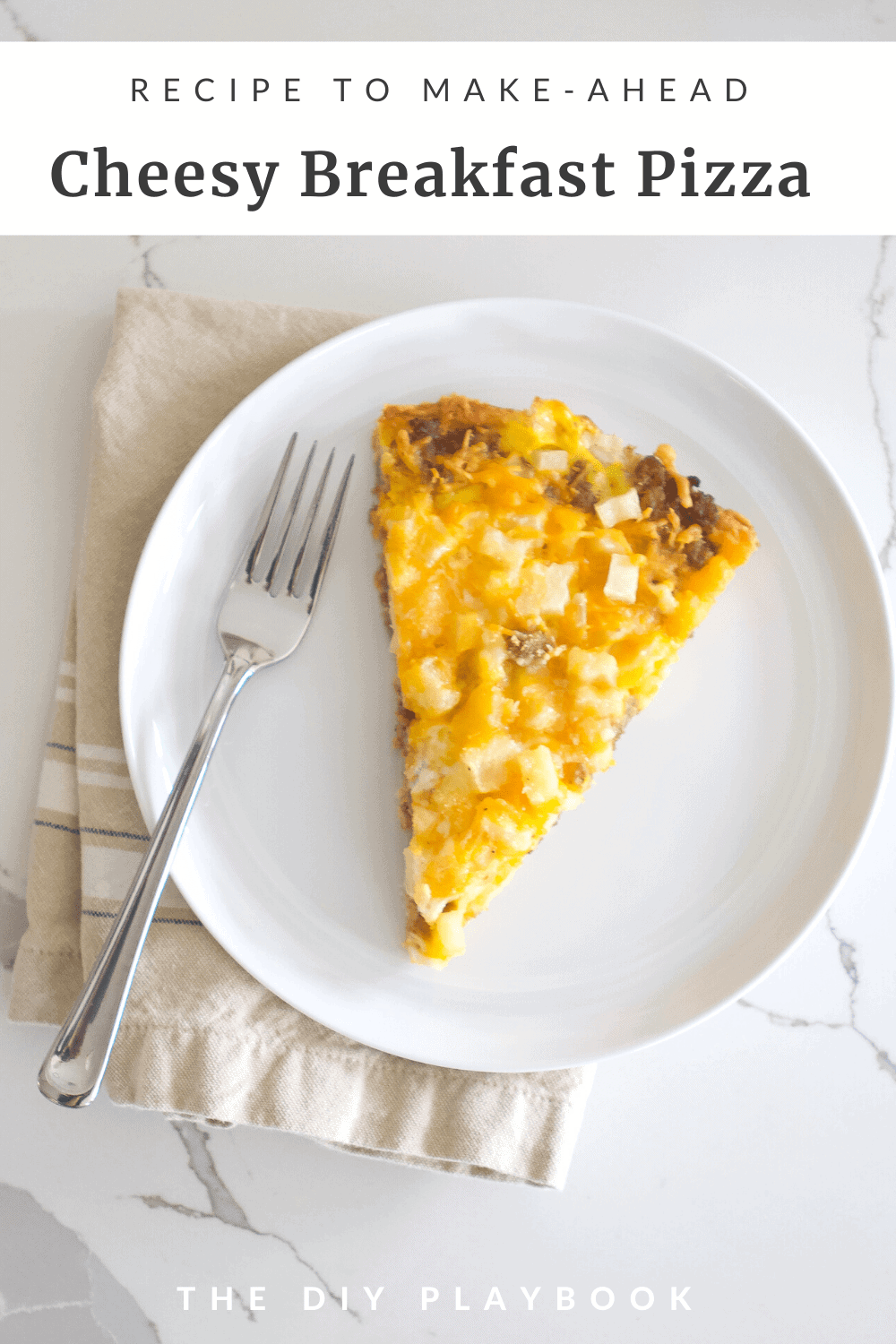 My favorite cheesy breakfast pizza recipe that is great for any holiday or family meal
