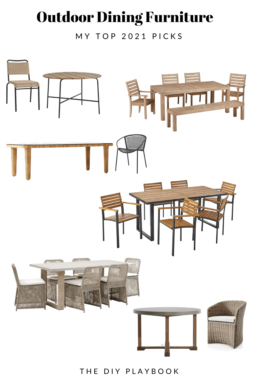 Outdoor patio furniture - my favorite dining seating