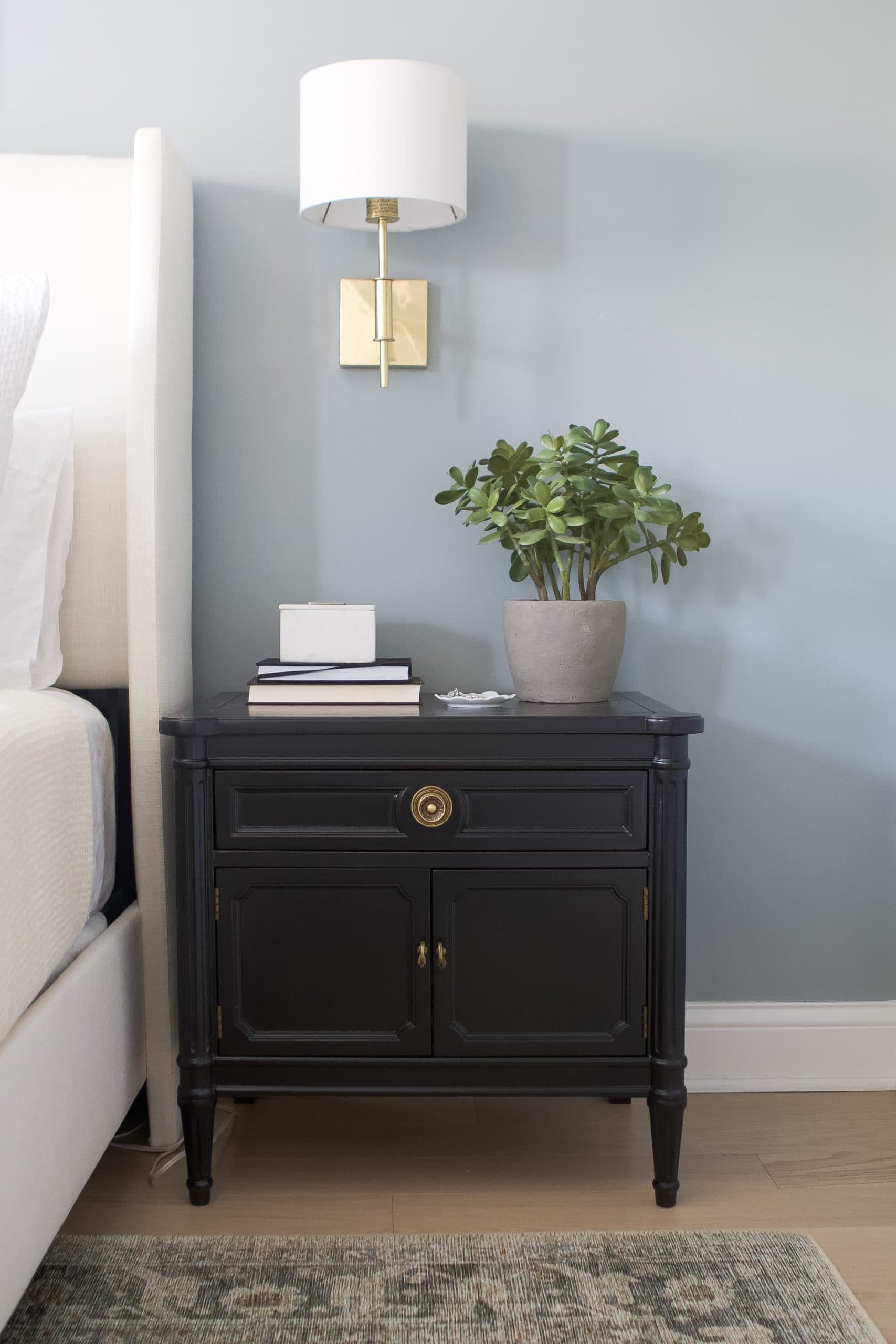 Our black nightstands 