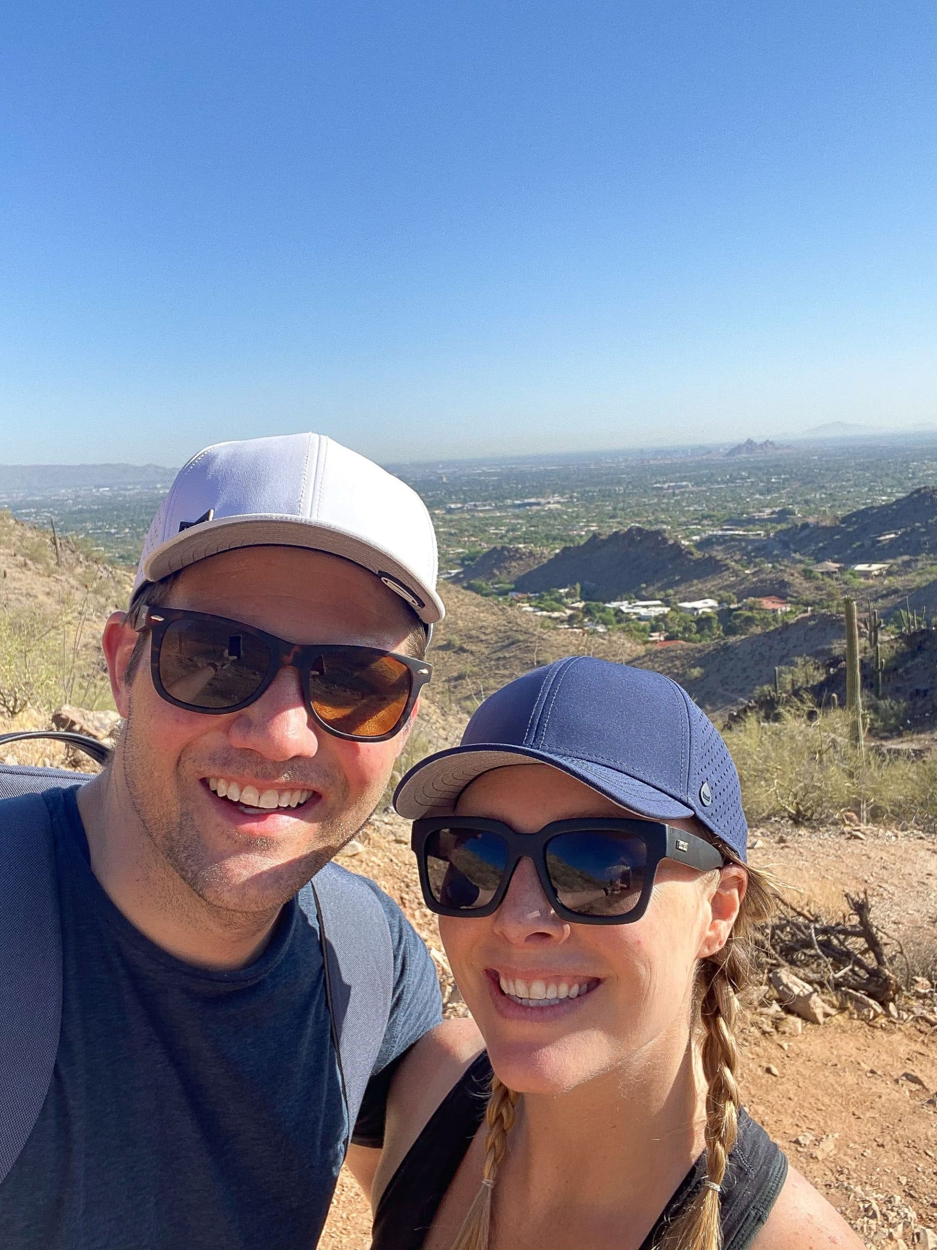 Hiking on our Scottsdale babymoon