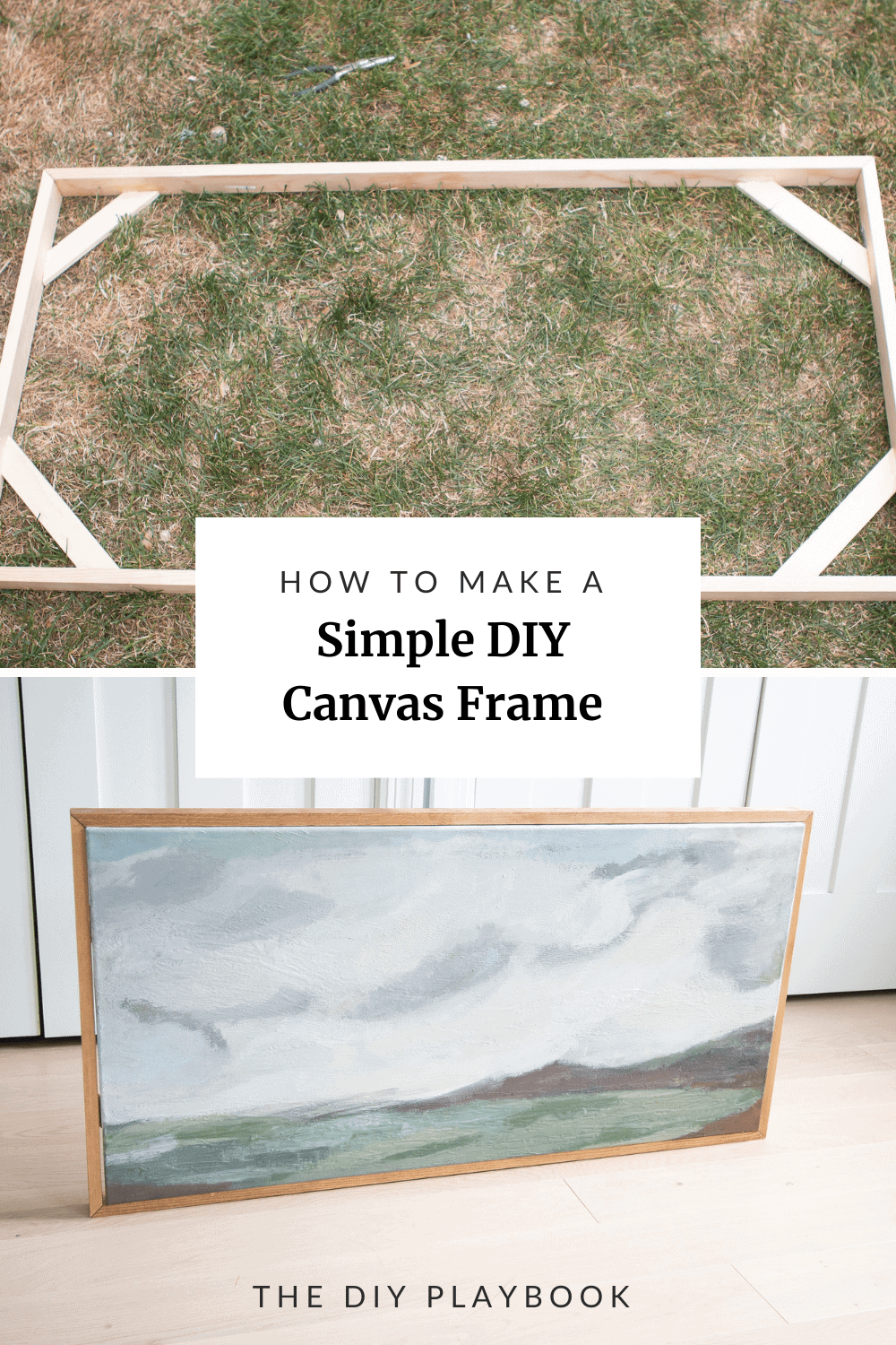 how to make a diy canvas frame