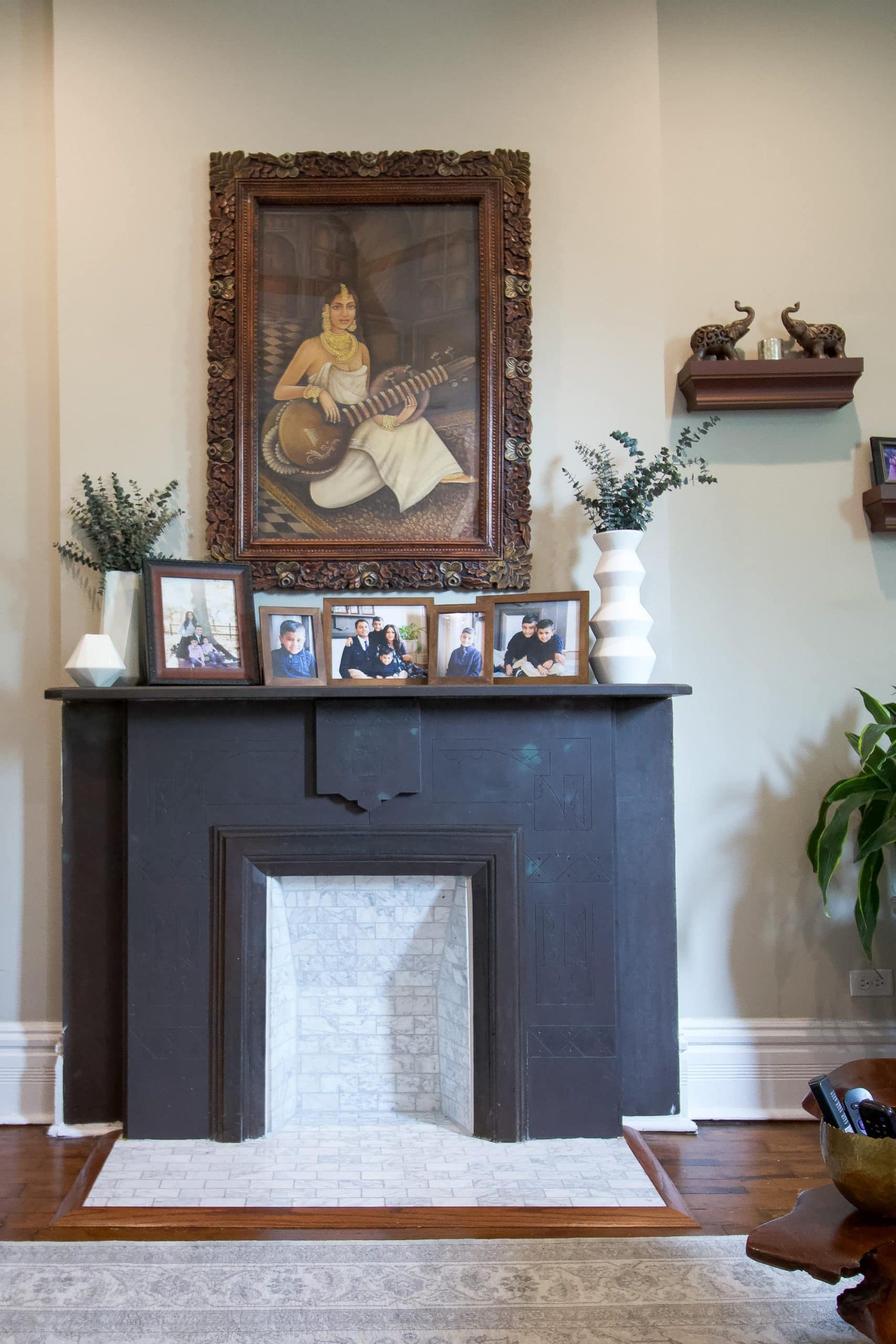Old fireplace in a historic home