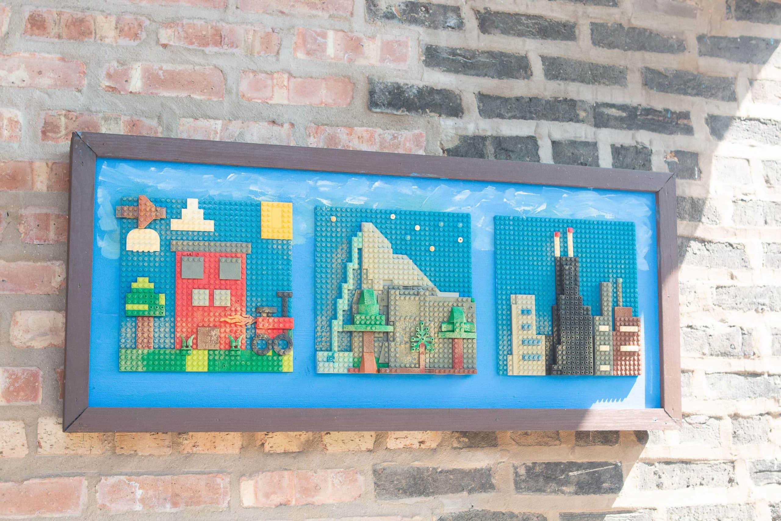 Cityscape made of legos
