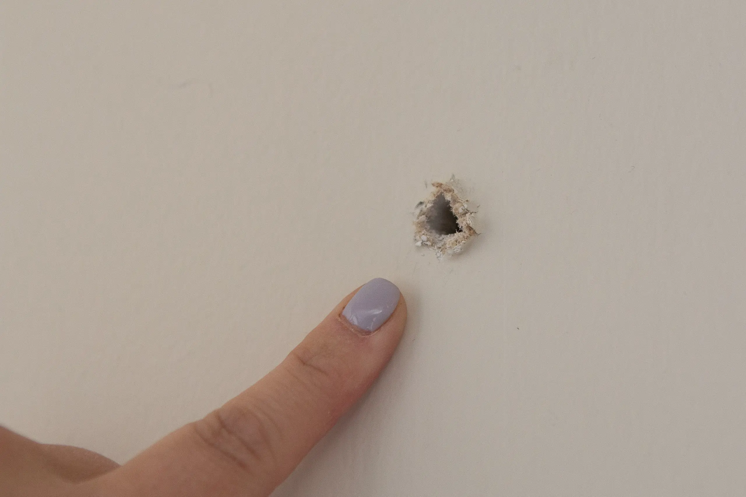 How to fix small holes in drywall