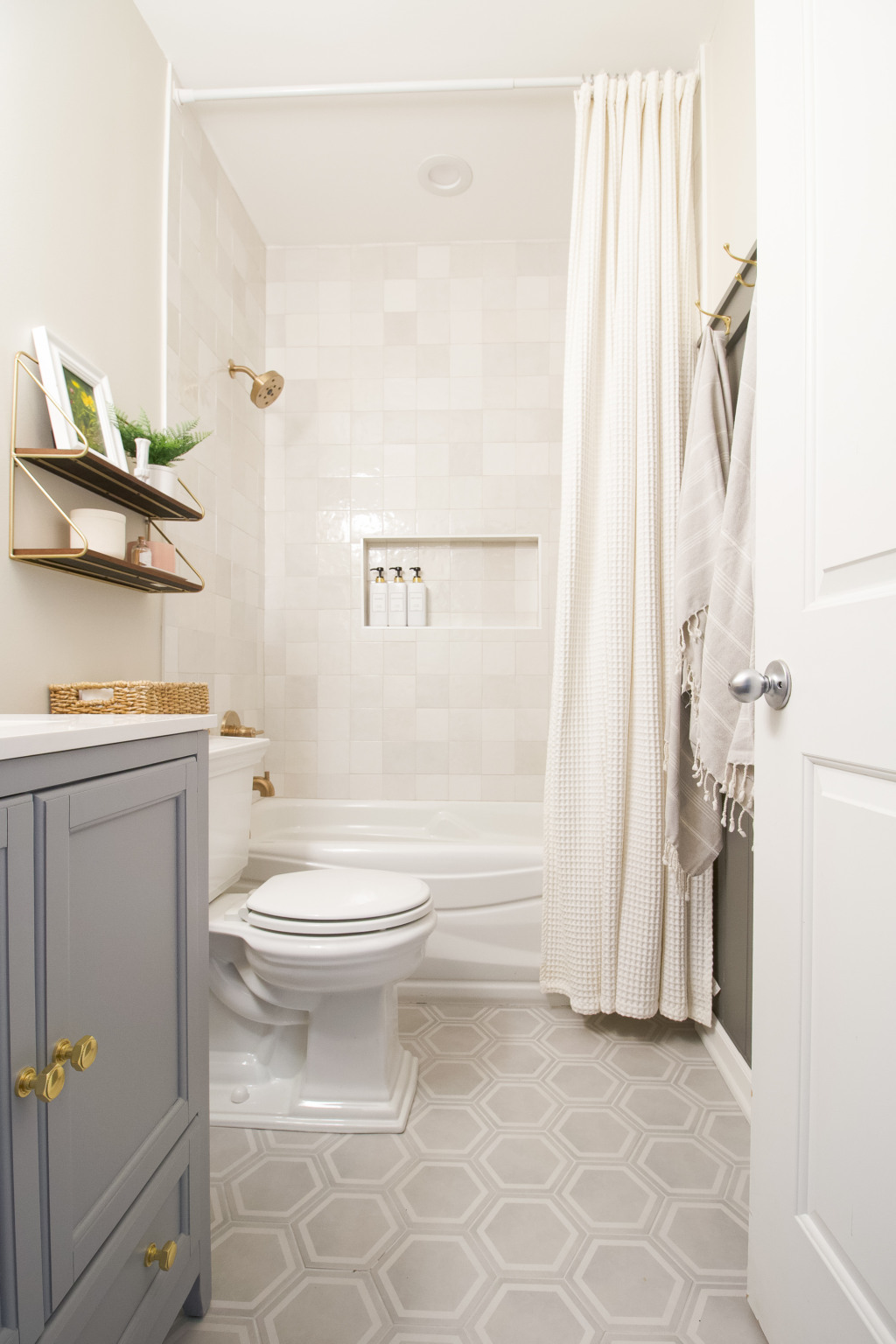 How to Style Bathroom Shelves Above the Toilet | DIY Playbook