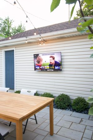 Our New Outdoor TV In The Backyard