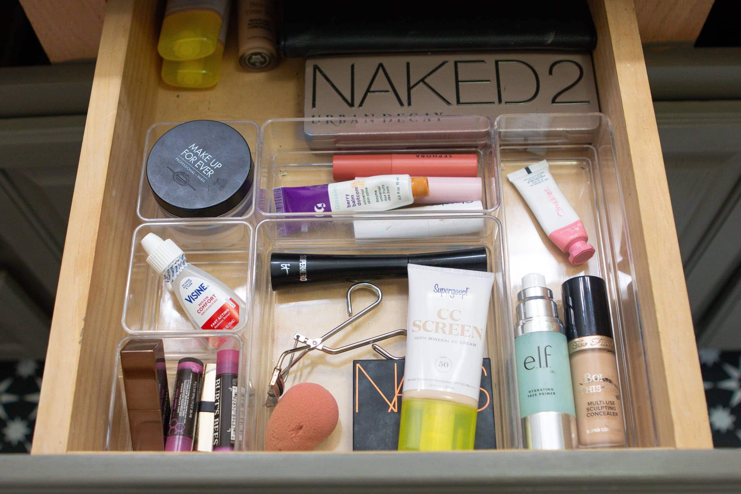 My new organized makeup drawer
