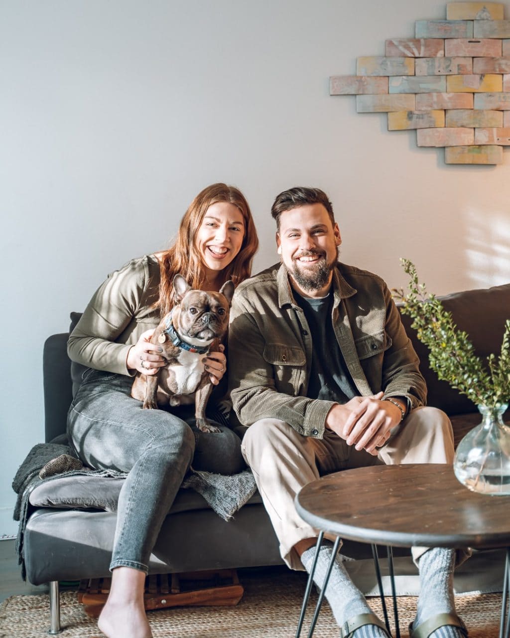 Jody and Max and their moody condo home tour