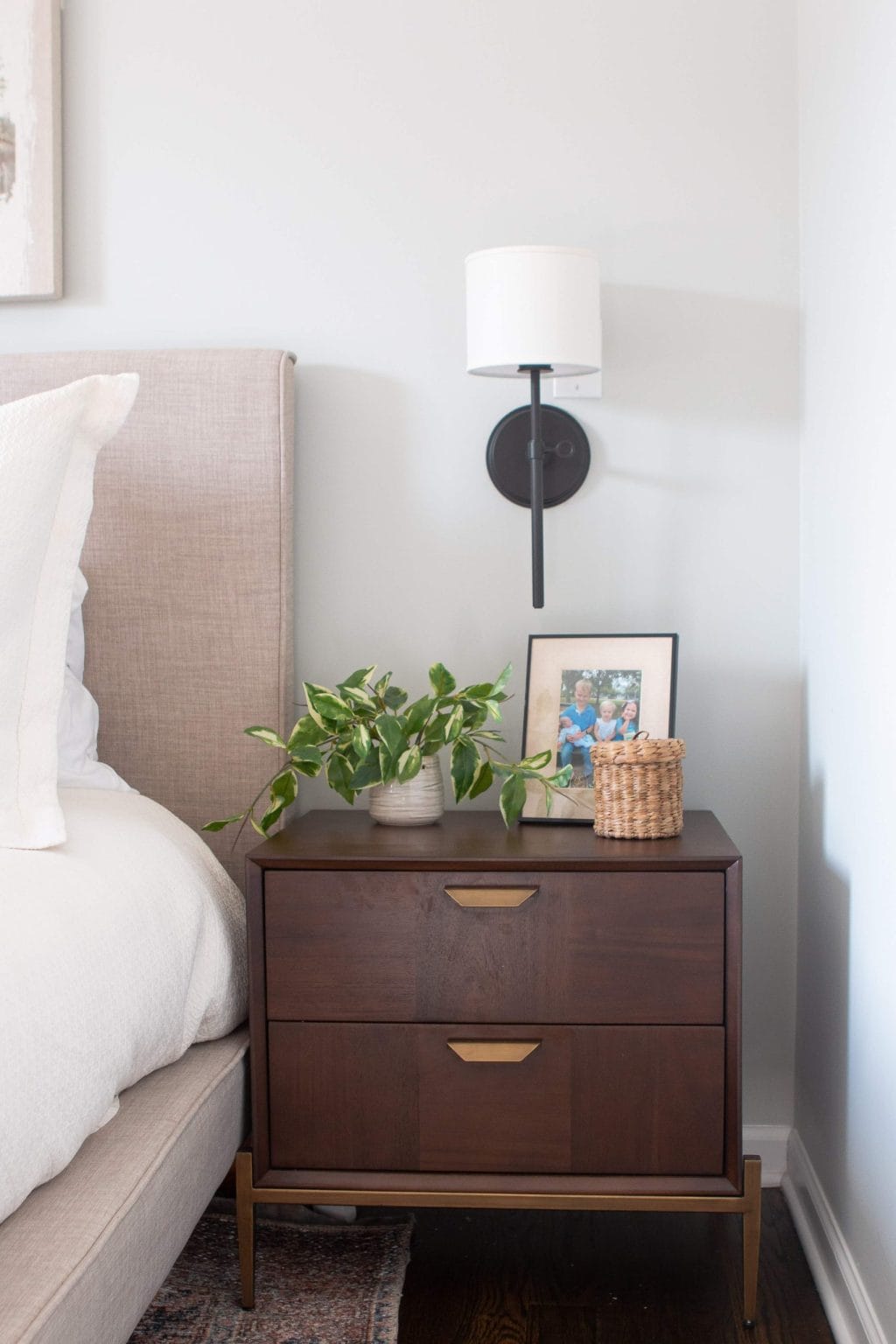 sconce hack to add light to your bedroom