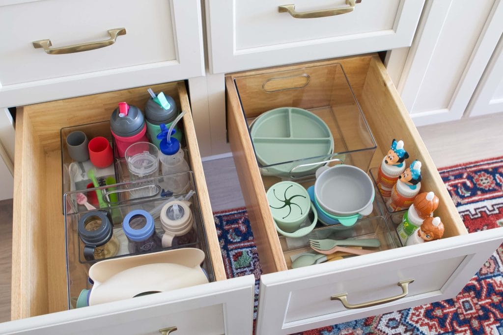 How to create drawers for a kid-friendly kitchen