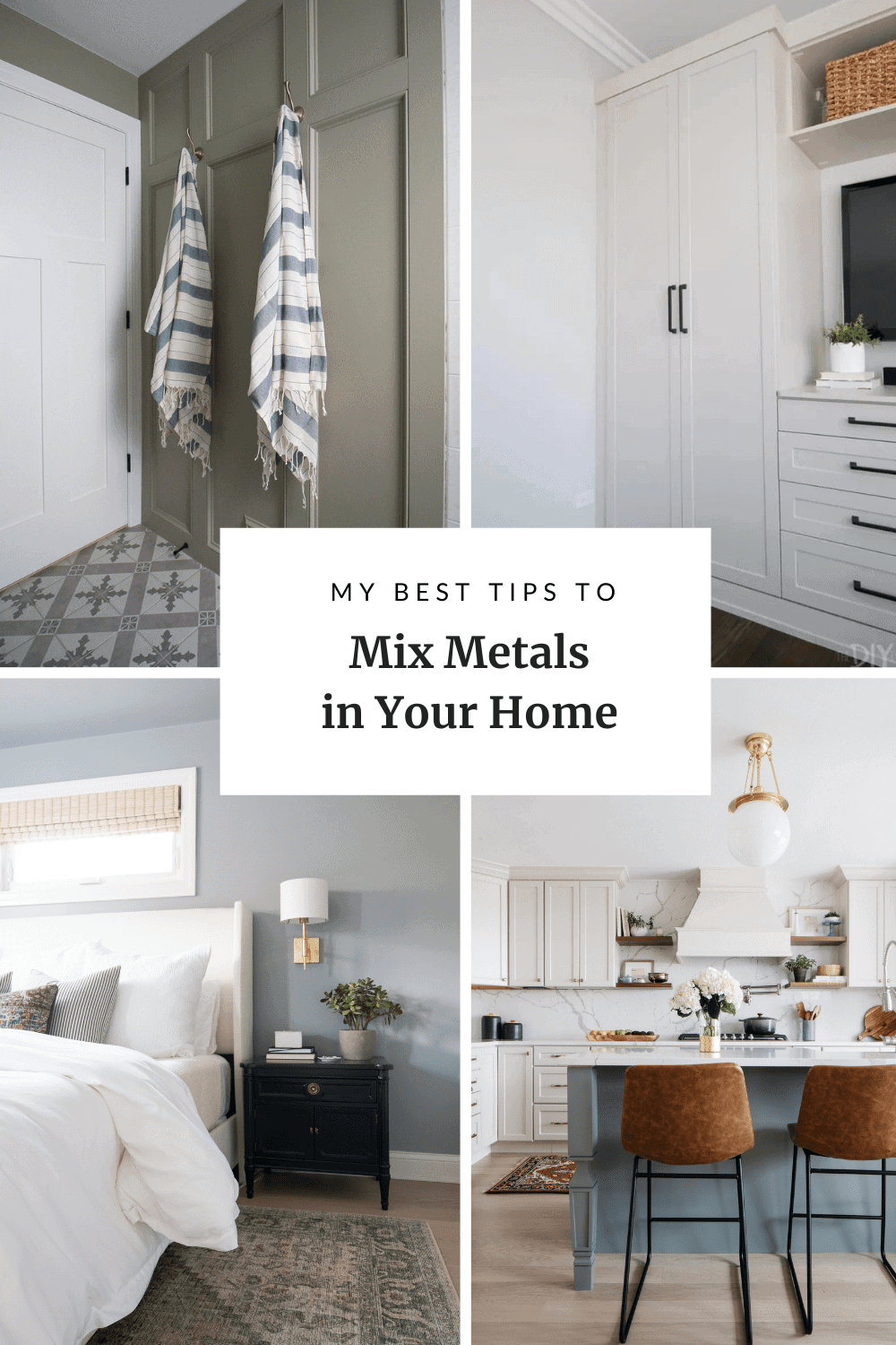 how to mix metals in your home