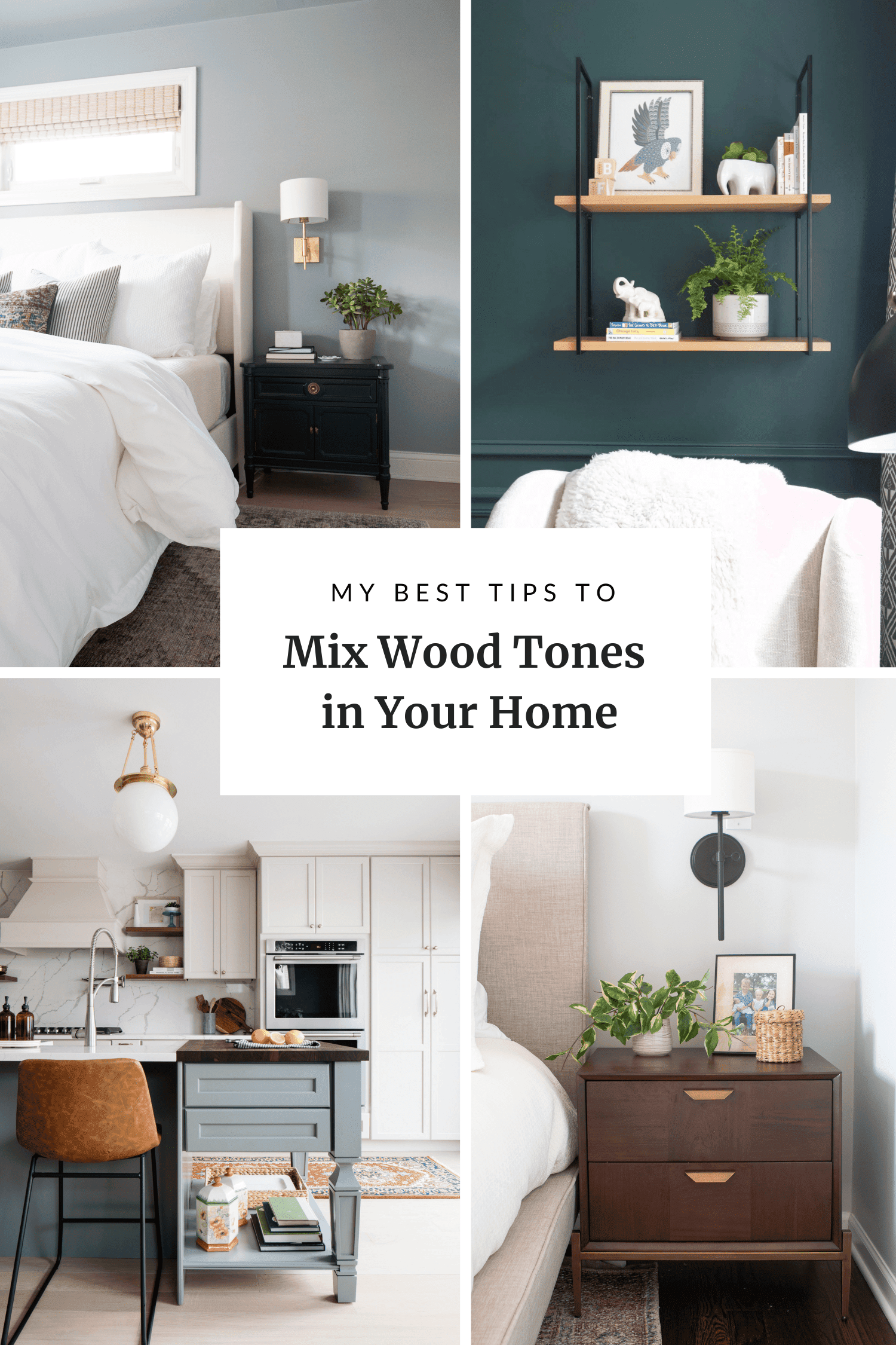 how to mix wood tones in your home