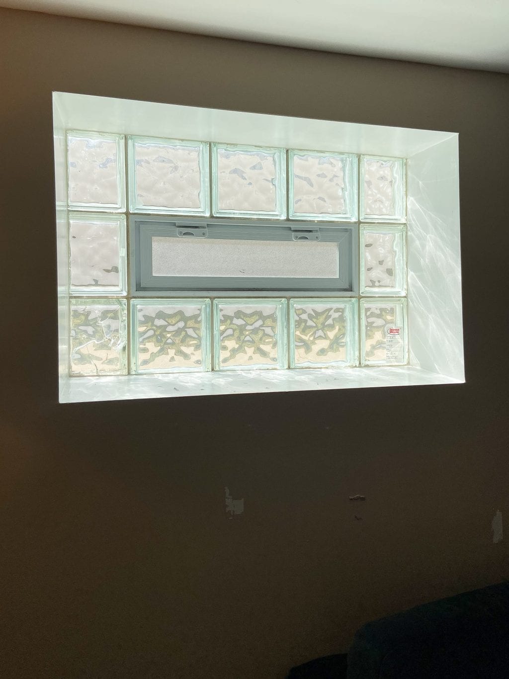 Our old glass block windows