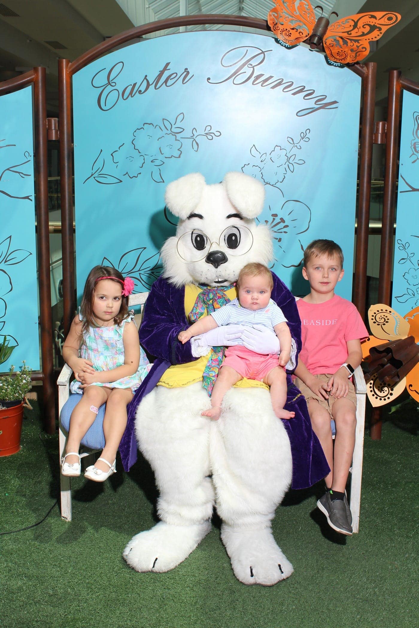 Visiting the Easter bunny