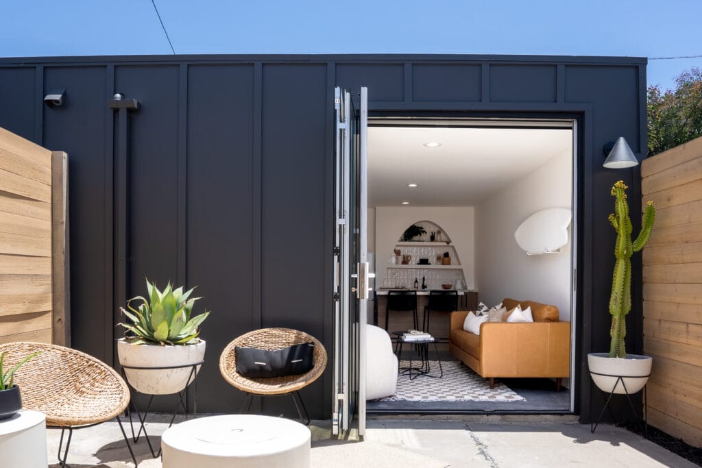 The outdoor space of a detached casita