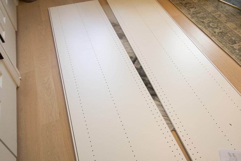 Building an IKEA linen cabinet