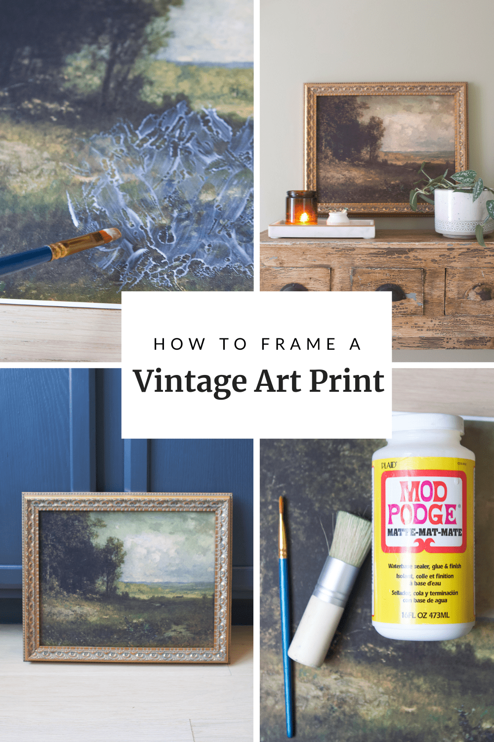How to print and frame vintage art prints
