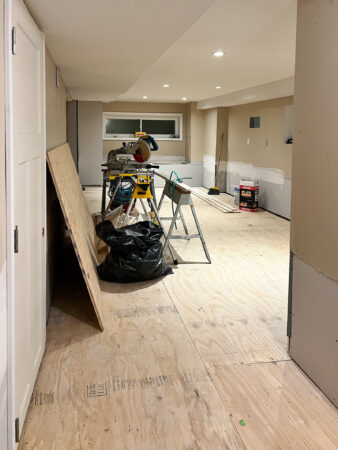 Our Basement Remodel – One Week In