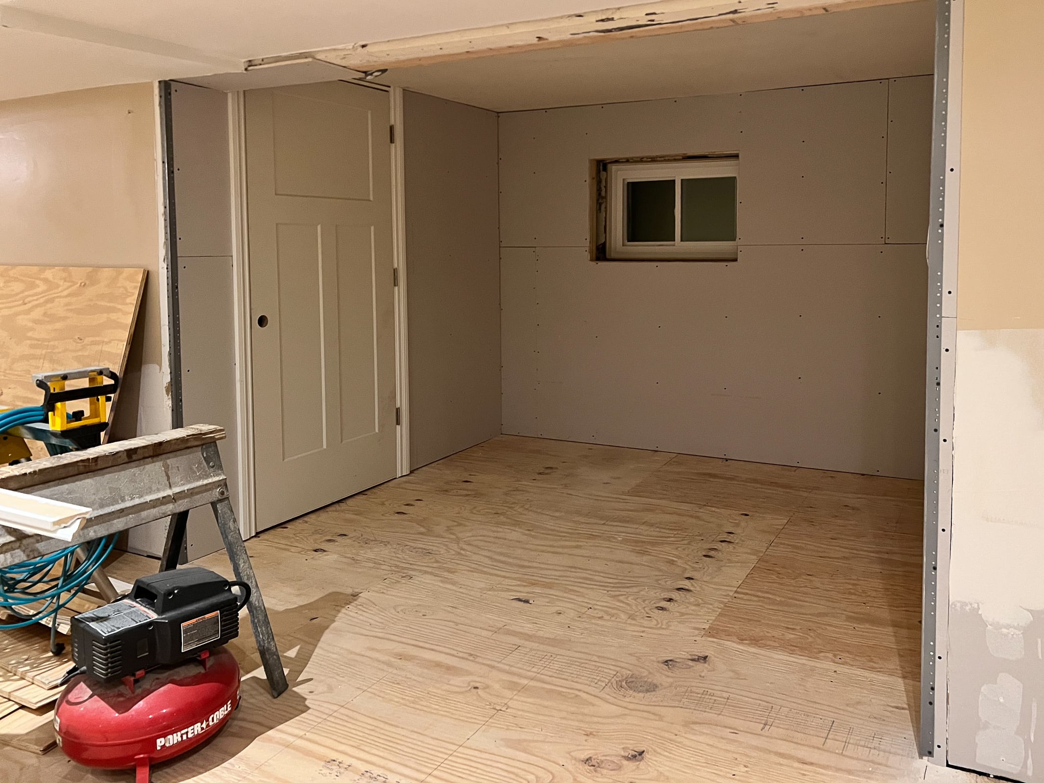 Our basement remodel progress 1 week in