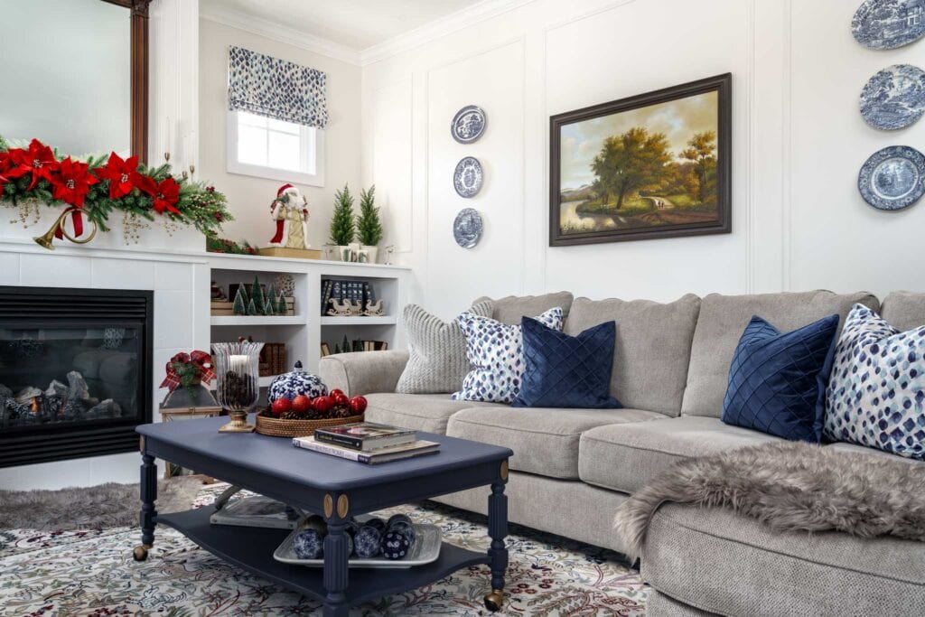 Adding holiday touches to your living room