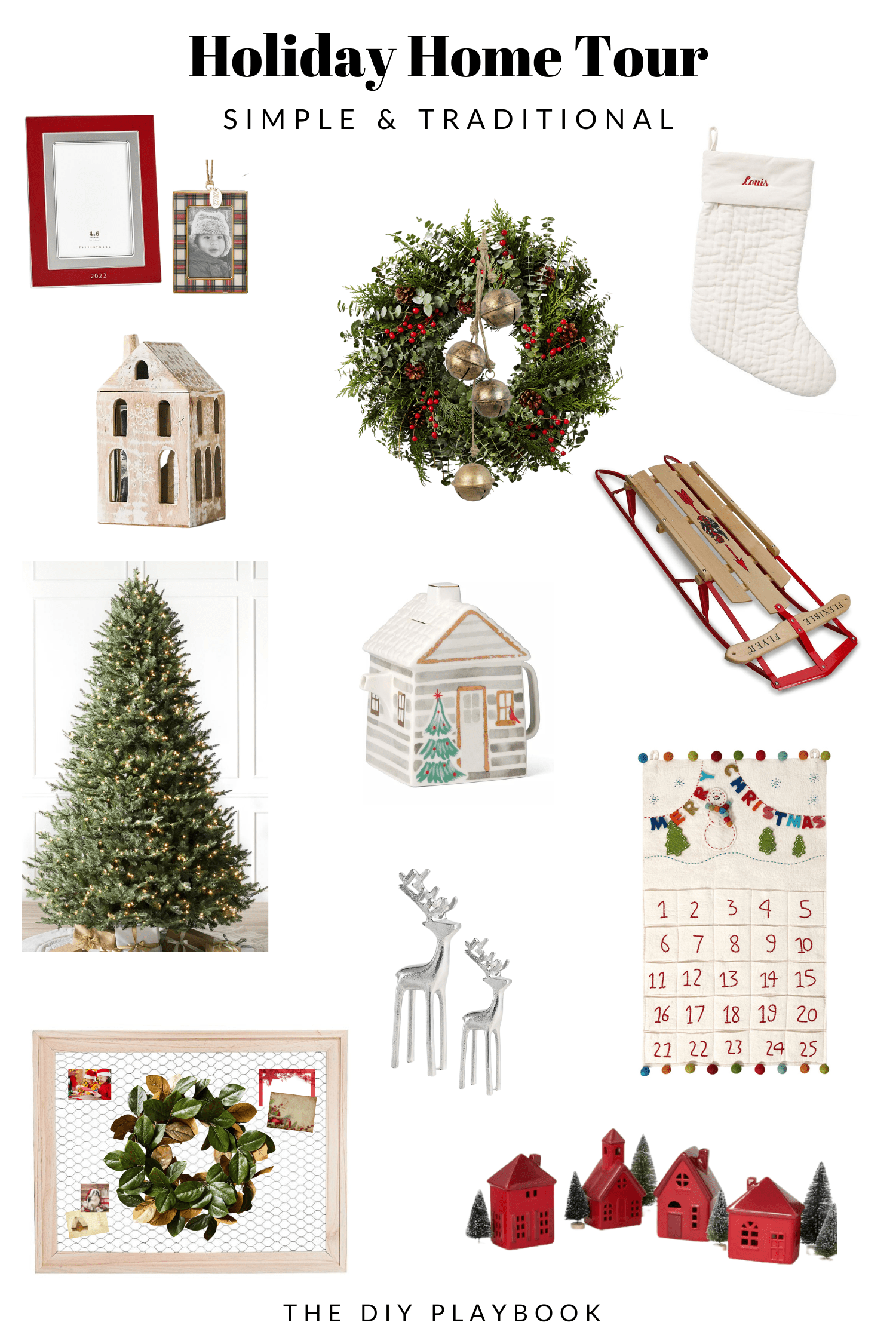Shop my simple holiday home tour