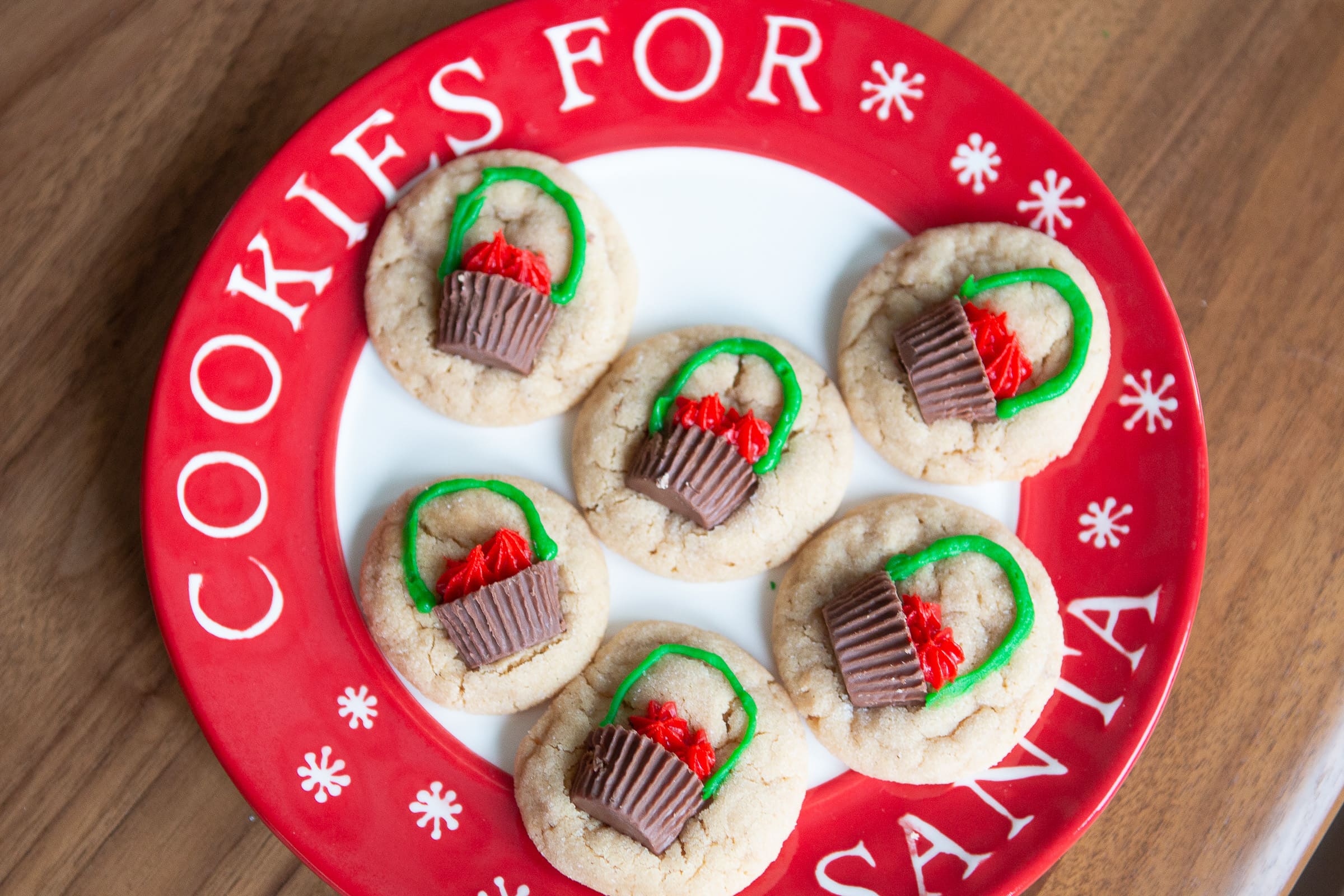 Peanut butter Christmas cookie