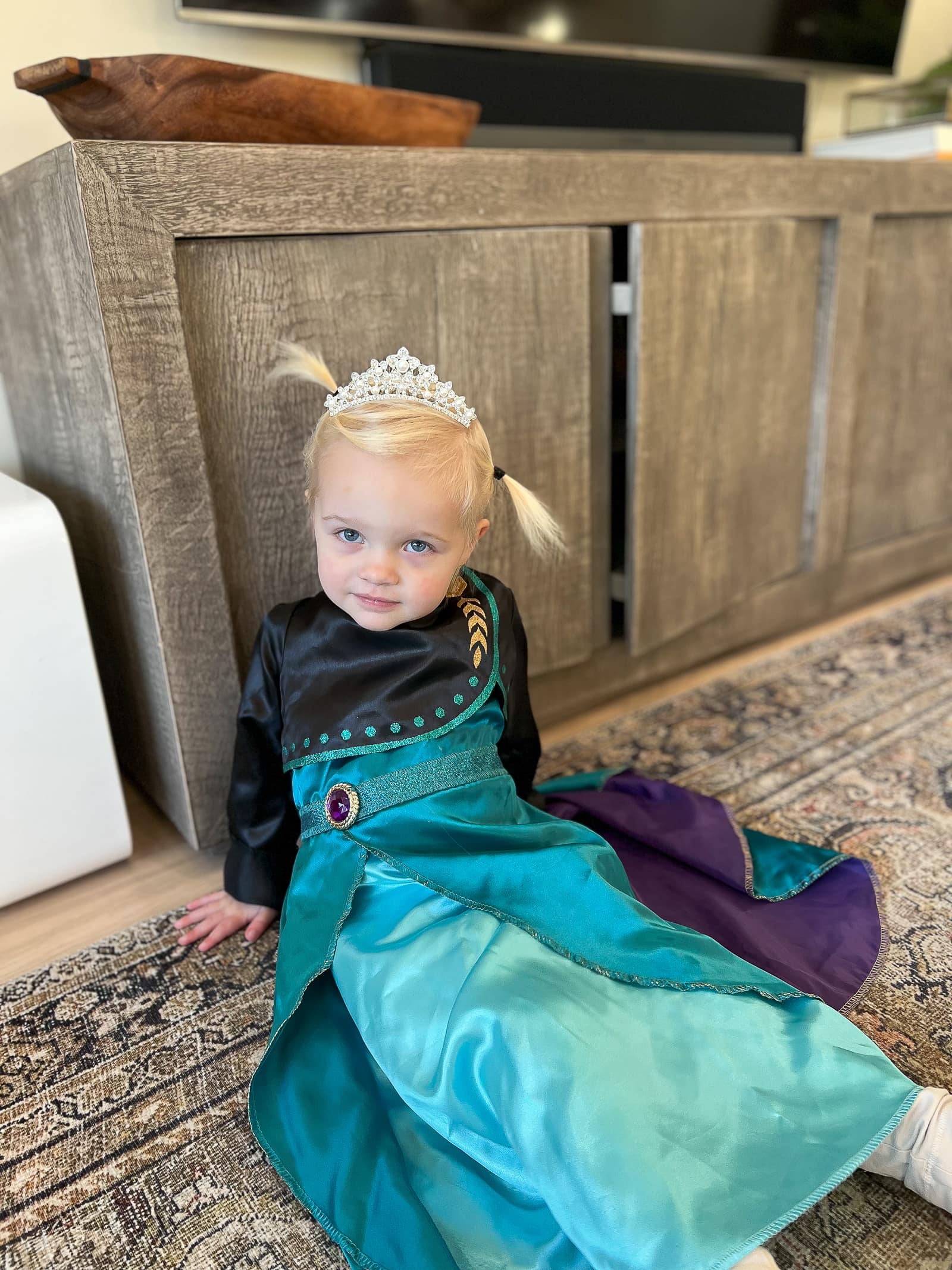 Rory dressed up as Anna from Frozen